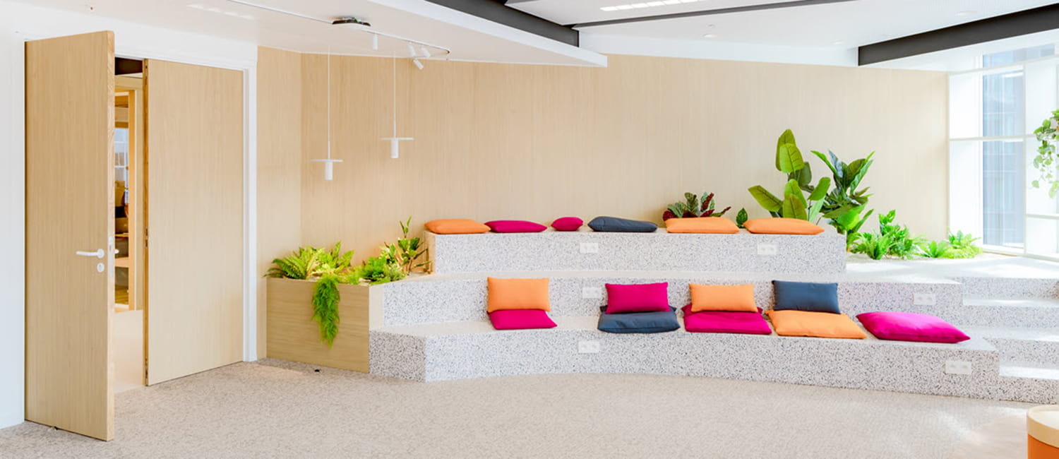 Clicwall wall panels in office